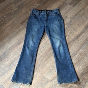 St. John's Bay Dark Blue Flare Jeans Size 8